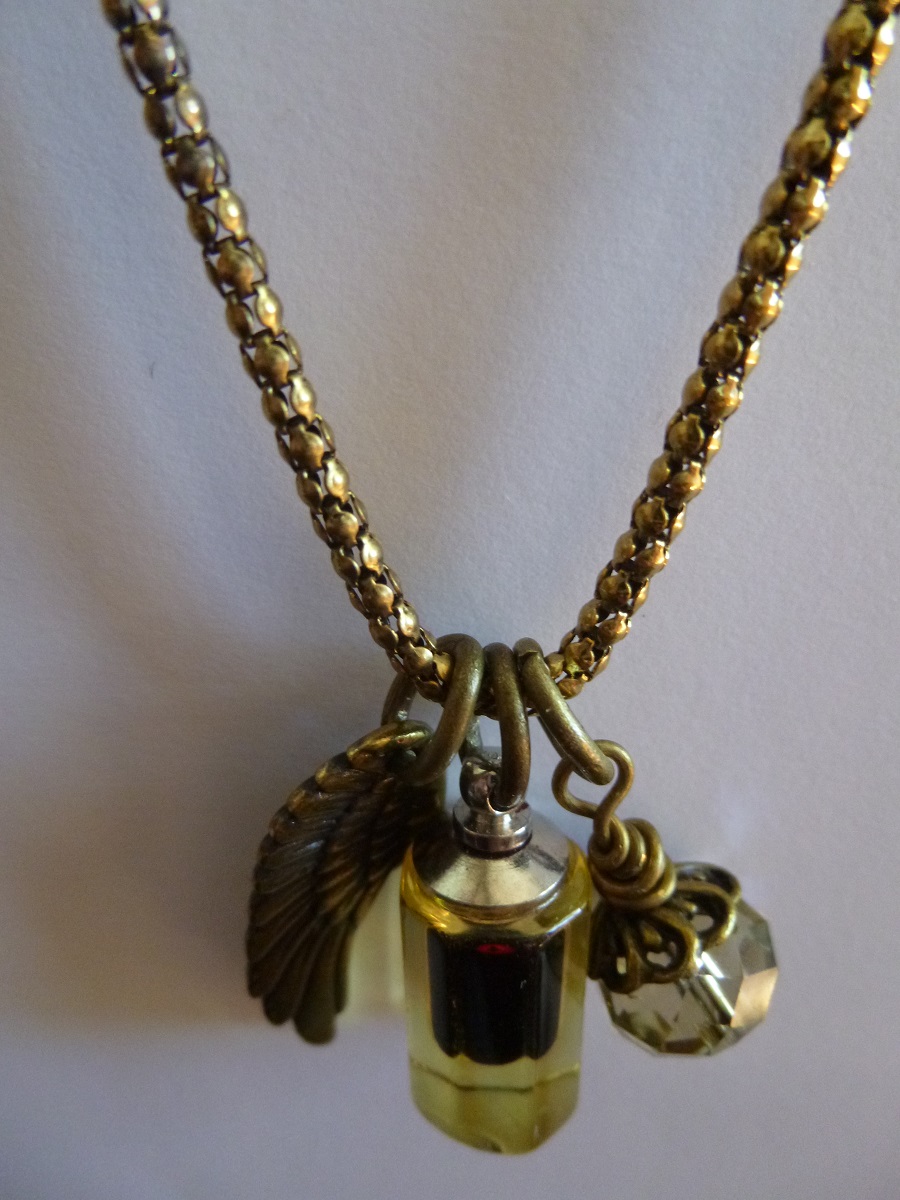 Antique Brass Angelwing, Blood Vial, Crystal Necklace_Necklaces_2.jpg